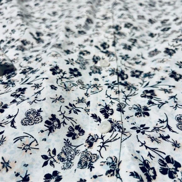 Banana Republic Dillon Classic Fit Floral Button Down Blouse - Picture 6 of 6